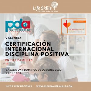 VALENCIA – Taller de Certificación Disciplina Positiva en las Familias (16ª Edición)